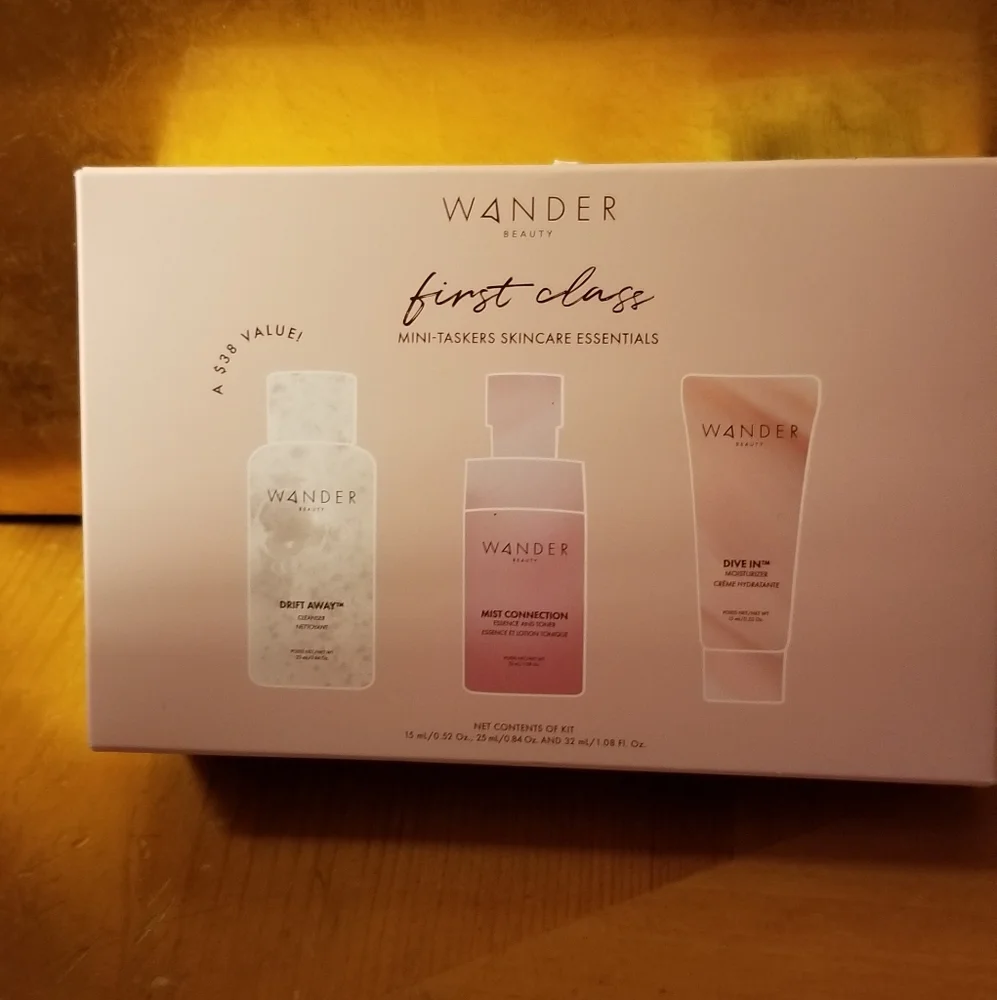 Wander Beauty First Class Mini Taskers Skincare Essentials 3pc Set Lot of 2